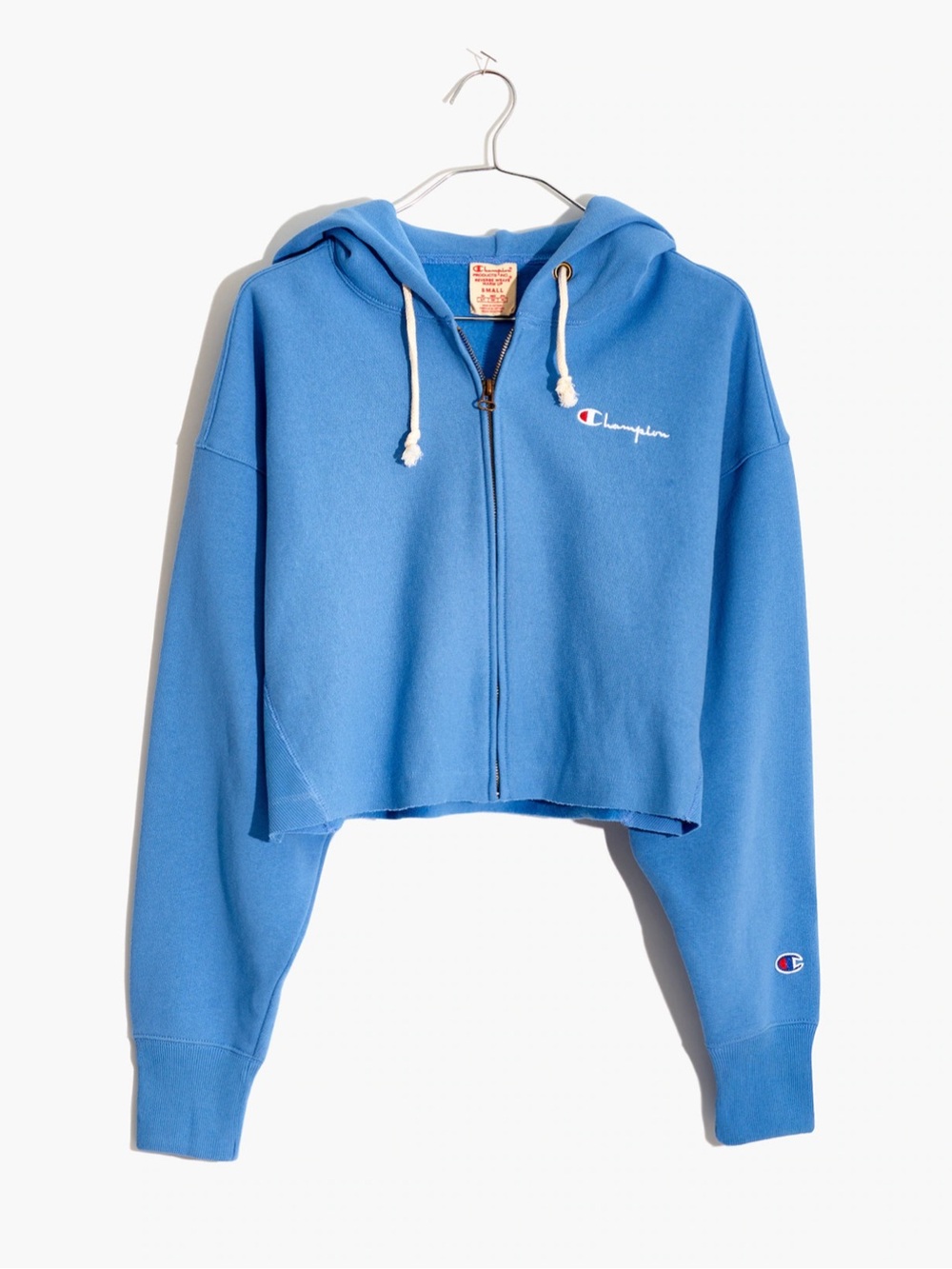 Champion® Reverse Weave® Cropped Full-Zip Hoodie Sweatshirt